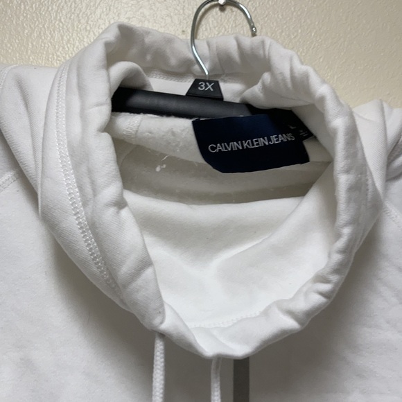 Calvin Klein jeans sweatshirt with cowl drawstring collar M - Picture 5 of 6